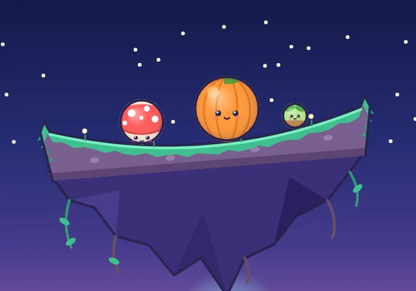 Starry Isle: the island at night under stars.